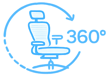 Ergonomiškas 360° komfortas