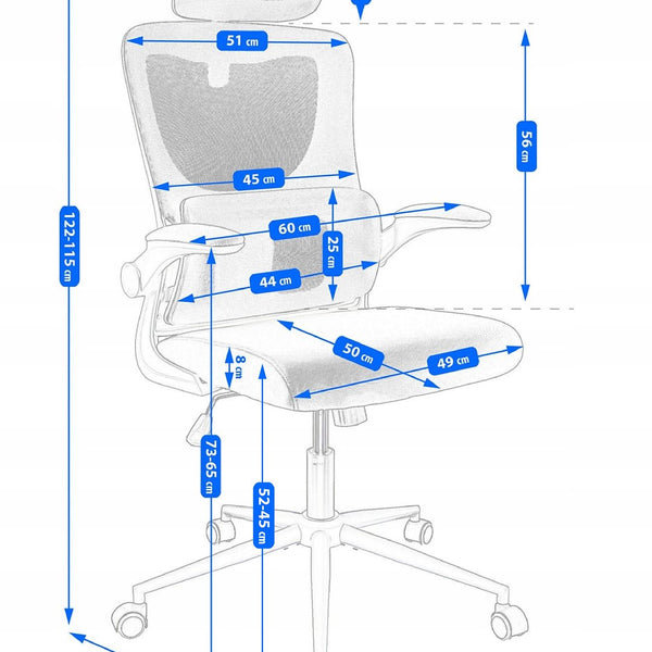 Ergonominė biuro kėdė, ER06 Simple