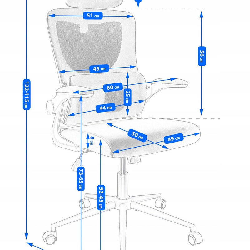 Ergonominė biuro kėdė, ER06 Simple