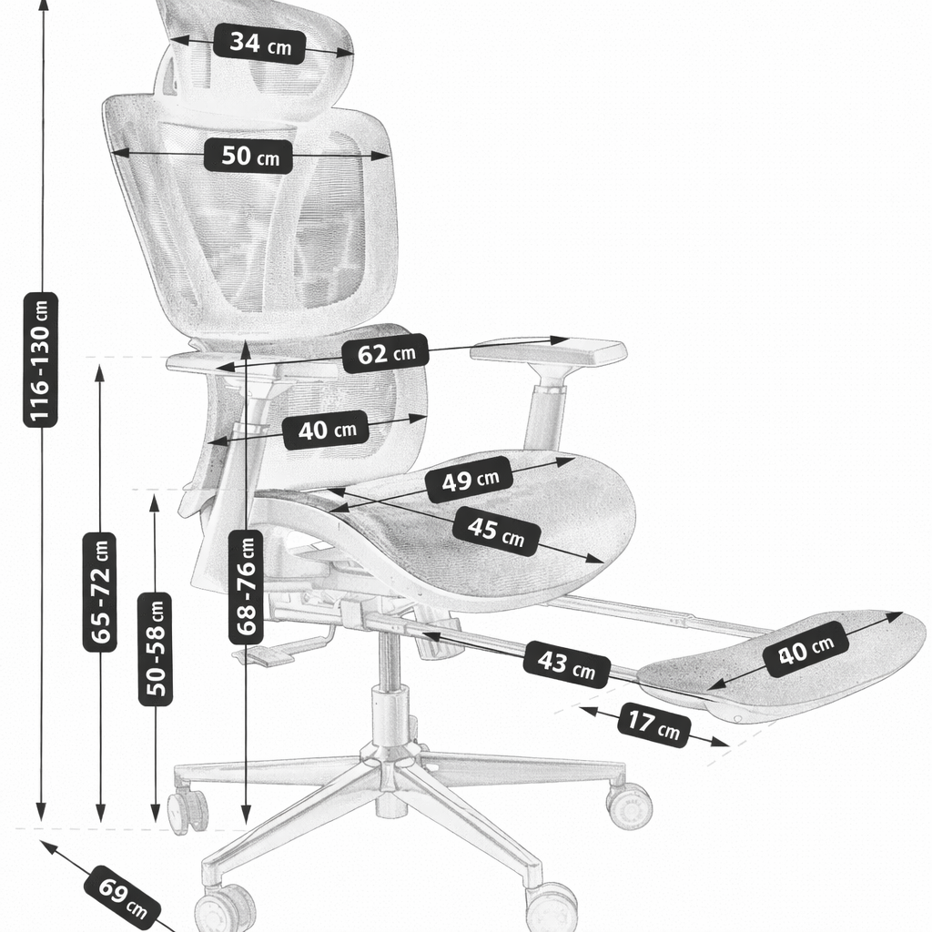 Ergonomiška darbo vieta su biuro kėde
